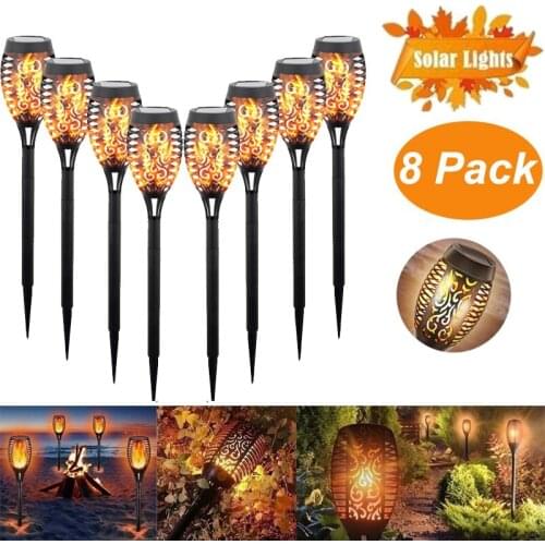 12LED Solar Garden Light Flickering LED Landscape Light IP65 Waterproof Lawn Lamp Path Lighting Solar Outdoor Light