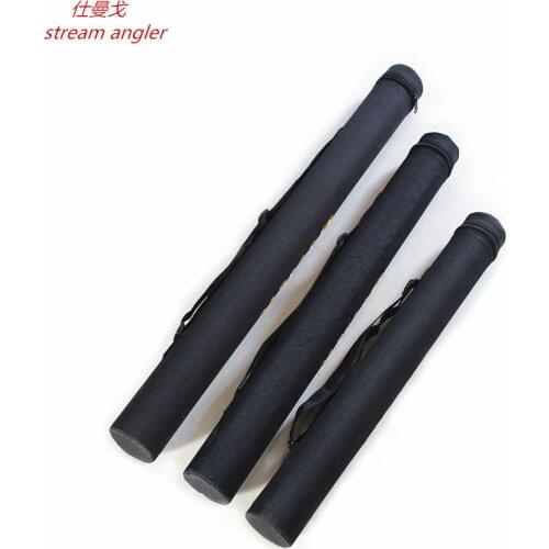 Fish rod barrel easy to carry hard rod tube with strap 65cm 75cm 85cm