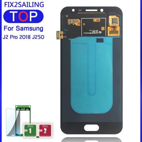 For Samsung Galaxy J2 Pro 2018 J250 Super AMOLED LCD Display 100% Tested Working Touch Screen Assembly Panel