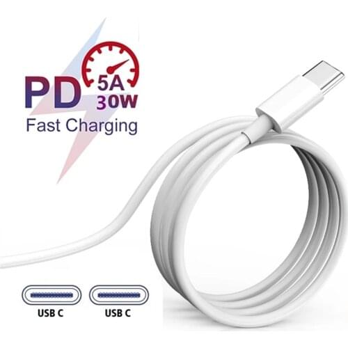 1.5m 1m USB C To USB Type C Cable USBC PD Fast Charger Cord USB-C Type-c Cable For Xiaomi mi 10 Pro Samsung S20 S21 Macbook iPad