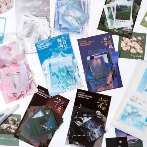 40pcs Washi Paper Sticker Set Romantic Sparkle Floral Adhesive Decoration Label For Scrapbooking Diary Album Art Craft Journal