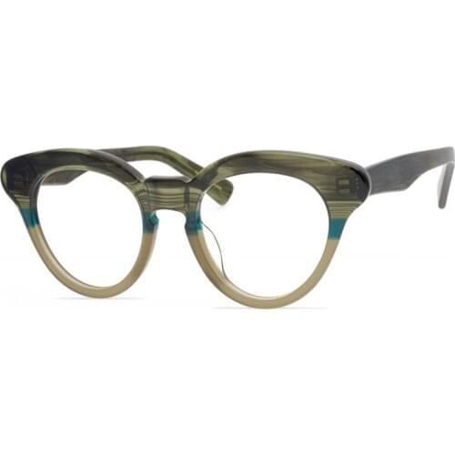Acetate Glasses Frame Vintage Men Full Rim Myopia Eyewear High Quality Clear Lens Goggle Optical Eyeglasses Women Spectacle