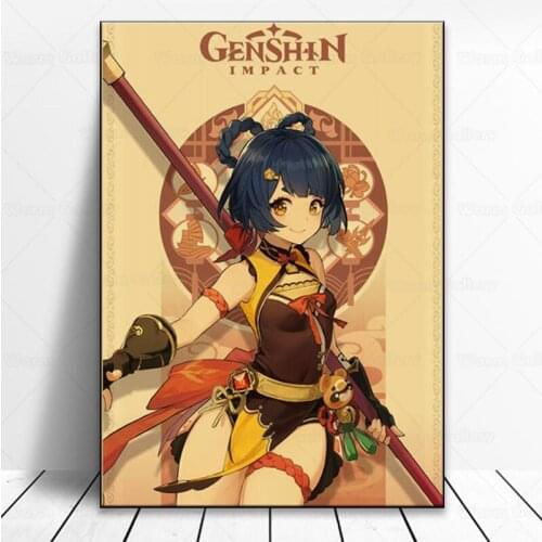Anime Poster Genshin Auswirkungen Ganyu Poster Wall Malerei Wand Mode Wohnkultur Kunst Modern Living Room Decoration