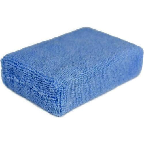 Car Microfiber Sponge Pad 12* 8* 4cm Wax Microfiber Applicator Car Sponge Pad Polishing Polish Soft Pads Auto C2M4