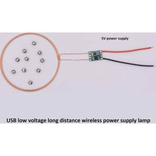 Long-distance Wireless Power Supply Module 0~80mm Wireless Power Supply Lamp 5V Power Supply