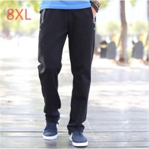 Large size 8XL 7XL 6XL 5XL 4XL new fashion spring and autumn men pants casual sweatpants trousers baggy pants men trousers