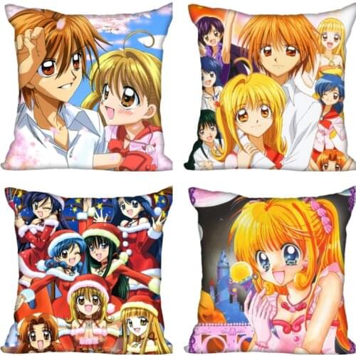 Mermaid Melody Pichi Pichi Pitch Pillow Cover Bedroom Home Office Decorative Pillowcase Square Zipper Pillow Cases Satin Soft