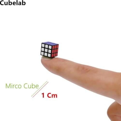 Cubelab 1 Cm Mini Micro Magic Cube Stickers 3x3x3 Tiny 1cm Speed Puzzle Cubes Antistress Toys