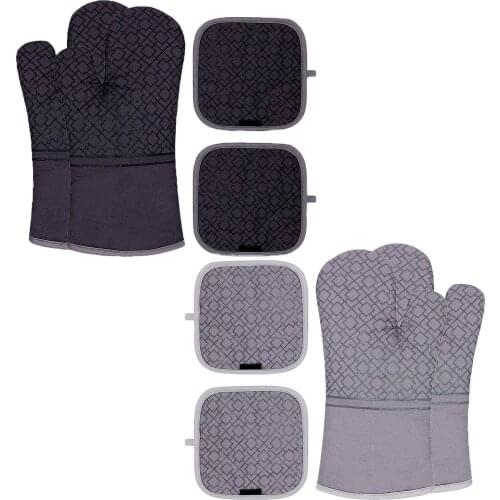 Pot Holders Anti-scalding Oven Gloves Mitts Kitchen Silicone Gloves Tray Dish Bowl Holder Baking Insulation Hand Clip Well-liked