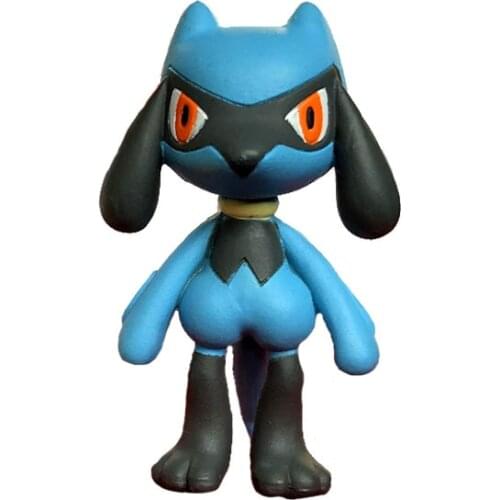 TAKARA TOMY Pokemon Cartoons Anime Figures Riolu Collection Model Dolls Pocket Monsters Action Figure Hand-Made Toys Kids Gifts