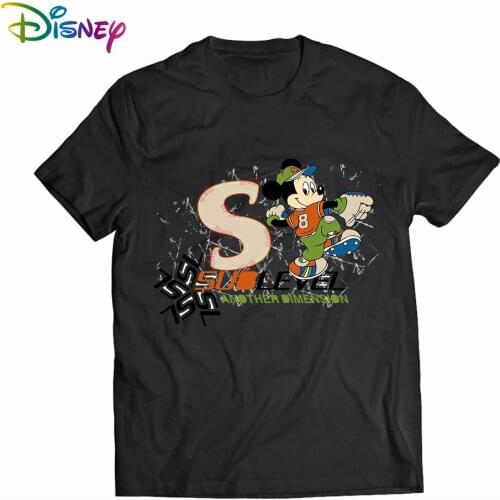 Disney Mickey Mouse Mens Women tee shirt Summer Womens cotton t-shirt funny t shirts T-shirts with short sleeves Tops Clothing