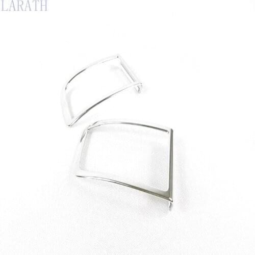 Chrome Rear Bumper Reflector Foglight Cover For Toyota Land Cruiser LC200 2016 2017 Fog Light Exterior Accessories Trim