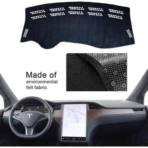 Dashboard Cover Dash Mat for Tesla Model X P90D 75D 90D 100D 2016~2022 Pad Sunshade Cushion Sun Visor Parasol Rug Accessories