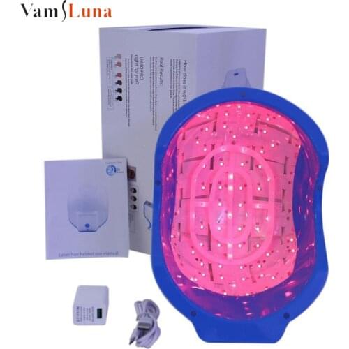 Laser Therapy Hair Growth Helmet Device Hair Loss Treatment Cap Regrowth Laser Cap Restores Hair Thickness, Volume Density