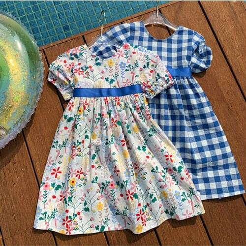 Mihkalev Baby Girl Summer Dresses With Belt 2021 Kids Clothes Girls Party Princess Dress For Children Clothing свадебное платье