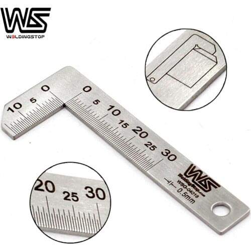 Chamfer ruler 90 degree ruler right angle square 0.5mm welding gauge measure tool