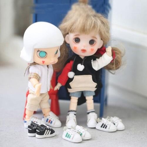 Small doll shoes for Molly ob11 body9 wears trainers OB11 1/12 BJD Dolls Accessories Shoes for dolls