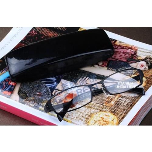 Fashion mens eyeglasses frames Optical Titanium Glasses Frame for men Myopia Prescription eye glasses Square Metal eyewear 2021