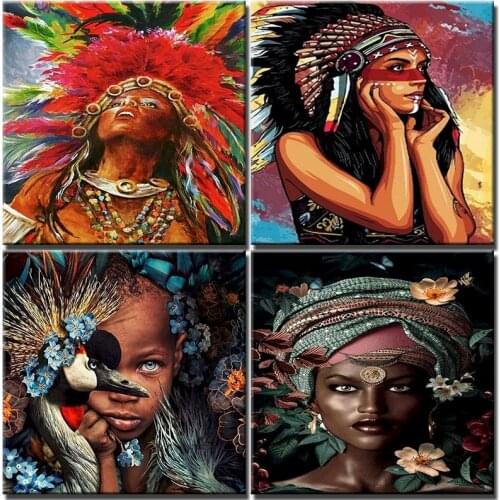 Oil Painting By Number Woman DIY Drawing On Canvas HandPainted Paintings Color Pictures By Numbers Adults Kits Home Decor Art