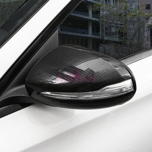 For Mercedes Benz AMG GLC Wagon Coupe X253 C253 Side Wing Mirror Cover Rear View Overlay Car Styling Accessories