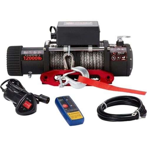 Silent 12000 lbs electric winch nylon rope winch lifting equipment synthetic rope