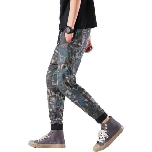 2020 New High Quality Skinny Streetwear Joggers Hip Hop Cargo Military Tactical Camouflage Harem Men Fashion