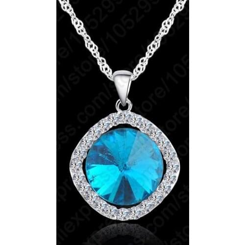 New Arrival 925 Sterling Silver Pendant Cubic Zircon Necklace/Earring Wedding Jewelry For Women