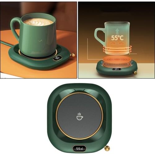 Electric Coffee Cup Warmer Plate Mat Keep Tea Milk Drink Warm Heater Heating Touch Control for Office Home