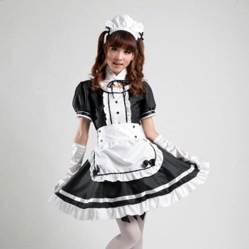 Shanghai Story Anime role-playing cartoon Japanese Anime cosplay outfit maid Comic Costumes maid cosplay women girl lolita dress