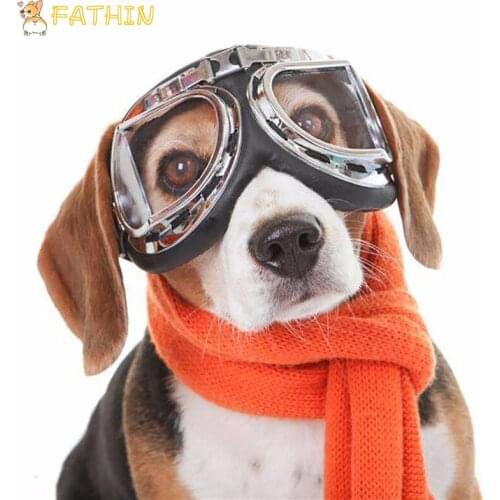 FATHIN Fashion Dog Oversized Sunglasses Pet Dog Protection Foldable Glasses for Summer Beach Pet Supplies
