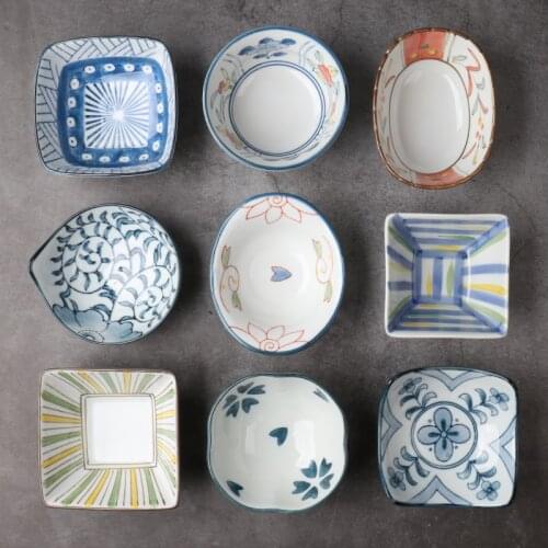 Seasoning hot Sauce Dish cup Ceramic Plate Small Dish Plates Butter mustard Sushi Vinegar Soy Dishes Kitchen Porcelain Saucer