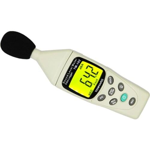 TM-102 Digital Sound Level Tester Noise Meter with IEC 61672, Type II 30~130dB