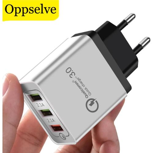 Oppselve Quick Charge 3.0 USB Charger 18W QC3.0 Fast Charging Turbo Wall Charger For iPhone Samsung Xiaomi Mobile Phone Charger