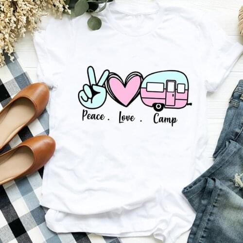 Summer Women T-shirt Heart Love Fashion 90s Women Clothing Print Womens Clothes Shirt T Tee for Women Tops Plus Size 3XL T-Shirt