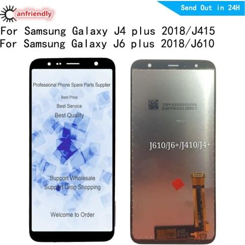 LCD Display For Samsung J4 Plus LCD J4 Plus J415 J415F LCD For Samsung J610 J6 Plus J610FN LCD Screen Touch Digitizer Assembly