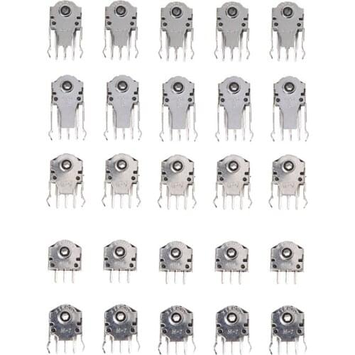 25pcs 5 Kinds Mouse Encoder Kit Wheel Encoder Switches Repair Parts Decoder Wheel Drop shipping