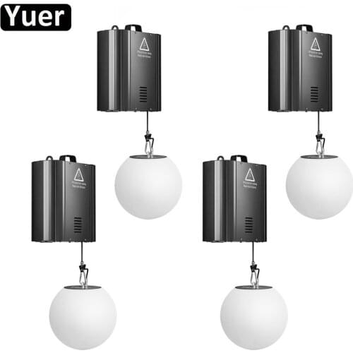 4Pcs/Lot 3D Lifting Ball 6-10M Optional DMX512 RGB LED Stage Effect Light For Christmas DJ Disco Party Club Lifting Ball Lights