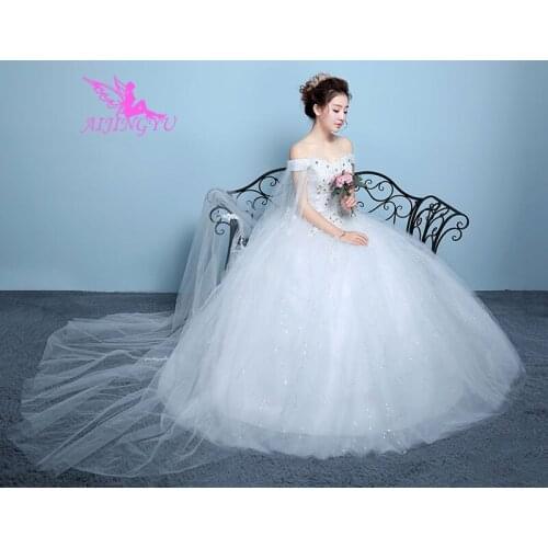 AIJINGYU bridal sweet party long dress wedding dresses WK324