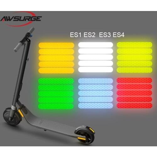 Electric scooter night reflective safety stickers for Ninebot ES2 ES4 scooter accessories