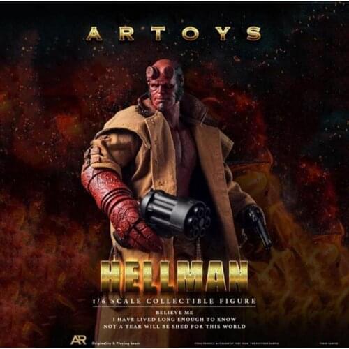 1/6 Scale Full set Hellman HellBoy Anung Un Rama Male Man Boy 12' Action Figure Collections Toys Gifts Action Figure W 3 Heads