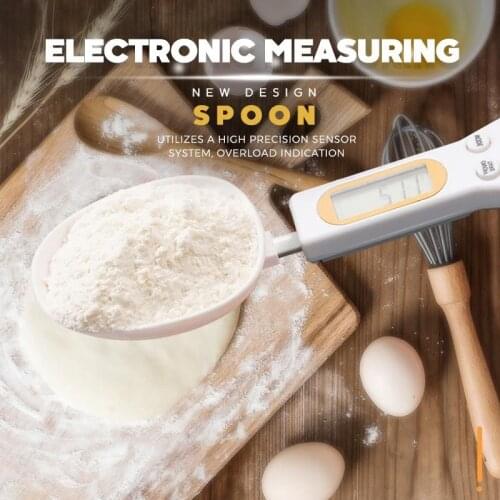 500g/0.1g Electronic Measuring Spoon Precise Portable LCD Digital Kitchen Scale Measuring Spoon Weighing Device Display Tool