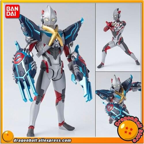 Japan Anime "Ultraman X" Original BANDAI Tamashii Nations S.H.Figuarts / SHF Action Figure - Ultraman X & Gomora Armor Set