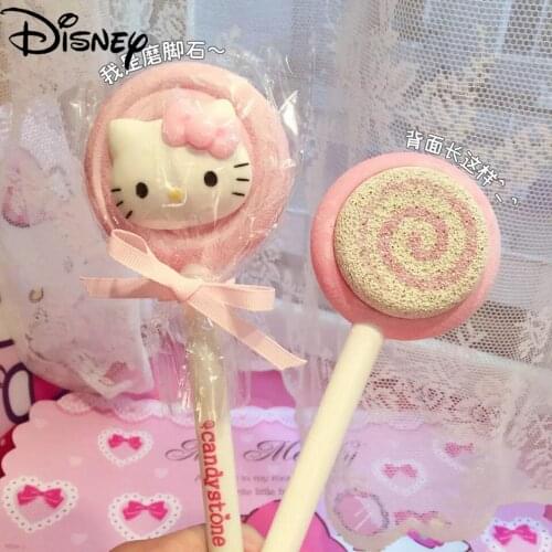 Hello kitty cartoon lollipop princess wind grindstone with long handle for bathing feet