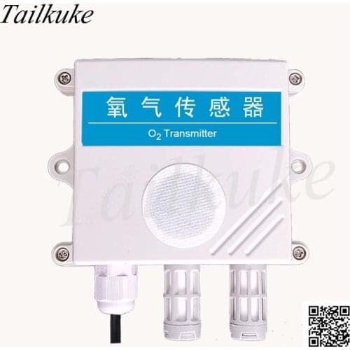 Oxygen Sensor Gas O2 Transmitter Concentration Oxygen Content Detection Alarm 4-20mA Analog Quantity RS485