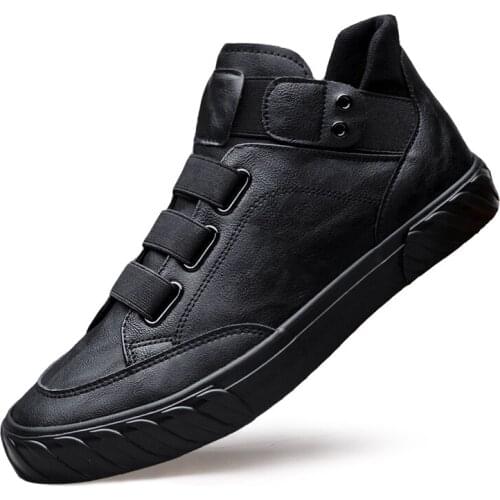 Fashion Sneakers Mens Casual Shoes Comfortable High Top Mens Shoes Casual Footwear Black Male Shoes 2020 New Brand Trend Shoes