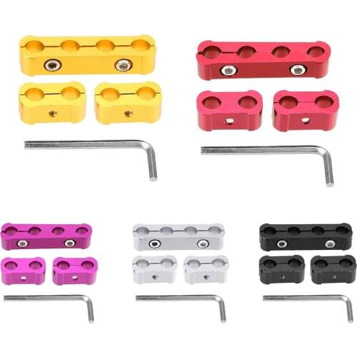 Engine Spark Plug Wires Separator 8mm 9mm 10mm Diameter Divider Organizer Divider Clamp Kit Car Replacement Universal 3PC