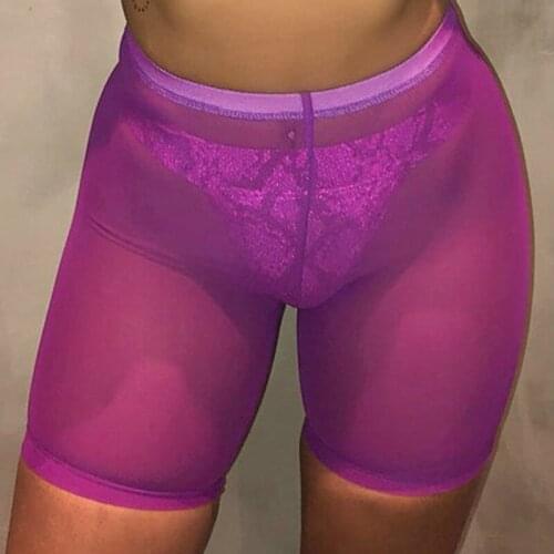 Sexy Women See Through Sheer Swimsuit Cover up Short Pants Bikini Bottom Cover-up Pants