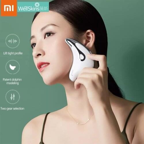Xiaomi WellSkins Micro Current Intelligent Lifting Scraping Massage Instrument Tighten Face Contour Curve Massage Beauty Devices