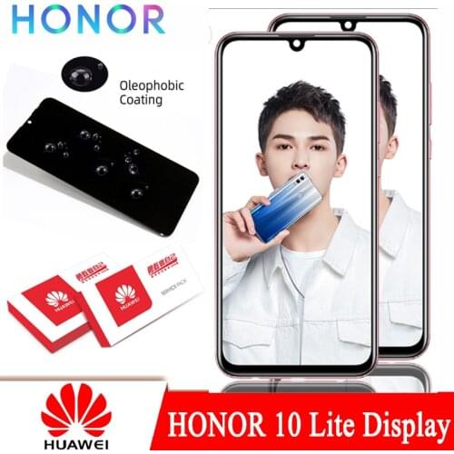 100% Original 6.21'' Display for Huawei Honor 10 Lite LCD Touch Screen Global Version HRY-LX1 HRY-LX2 HRY-L21 Repair Parts