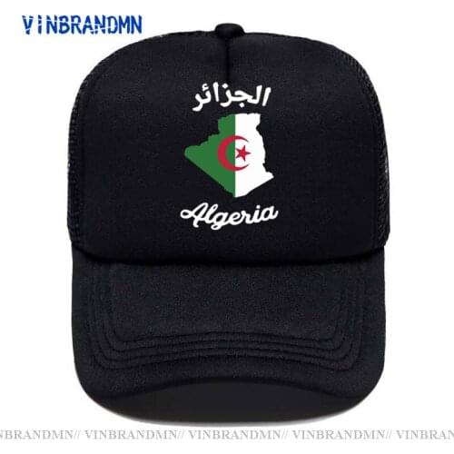 2021 Algeria print baseball cap men Women cool Summer Mesh Trucker cap fashion adjustable kids hip hop sun hats Stylish cap hats